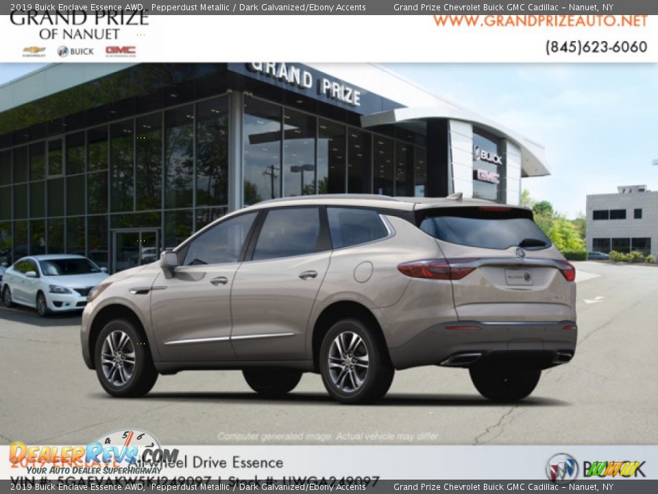 2019 Buick Enclave Essence AWD Pepperdust Metallic / Dark Galvanized/Ebony Accents Photo #3
