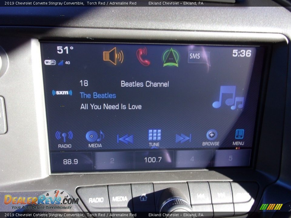 2019 Chevrolet Corvette Stingray Convertible Torch Red / Adrenaline Red Photo #14