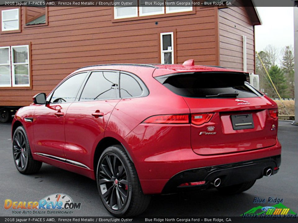 2018 Jaguar F-PACE S AWD Firenze Red Metallic / Ebony/Light Oyster Photo #3