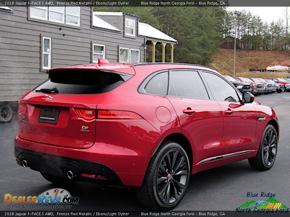 2018 Jaguar F-PACE S AWD Firenze Red Metallic / Ebony/Light Oyster Photo #5