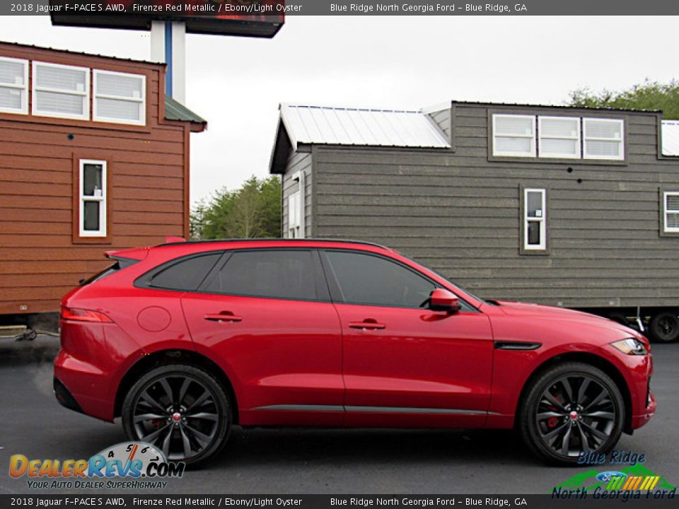 2018 Jaguar F-PACE S AWD Firenze Red Metallic / Ebony/Light Oyster Photo #6