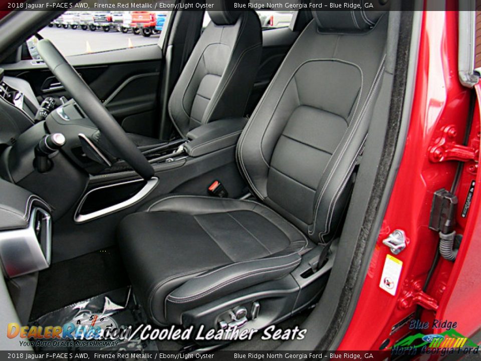 2018 Jaguar F-PACE S AWD Firenze Red Metallic / Ebony/Light Oyster Photo #10