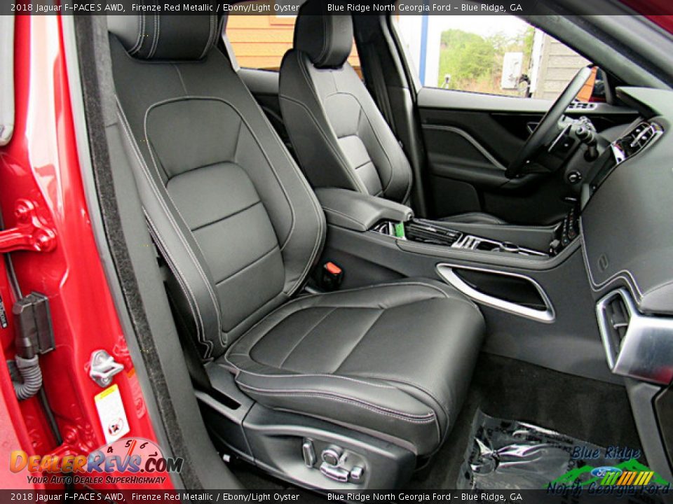 2018 Jaguar F-PACE S AWD Firenze Red Metallic / Ebony/Light Oyster Photo #11
