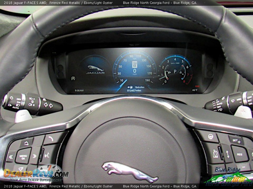 2018 Jaguar F-PACE S AWD Firenze Red Metallic / Ebony/Light Oyster Photo #14