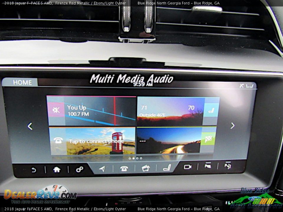 2018 Jaguar F-PACE S AWD Firenze Red Metallic / Ebony/Light Oyster Photo #16