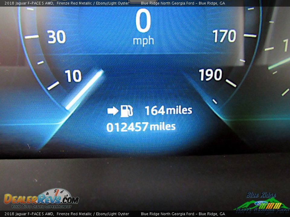 2018 Jaguar F-PACE S AWD Firenze Red Metallic / Ebony/Light Oyster Photo #21