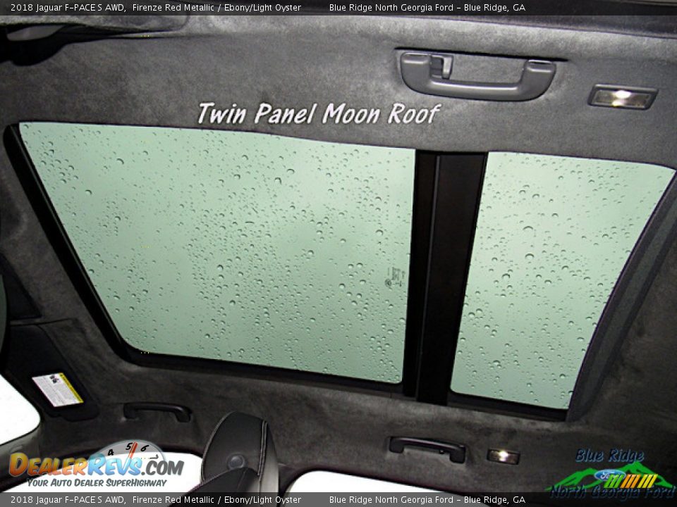 2018 Jaguar F-PACE S AWD Firenze Red Metallic / Ebony/Light Oyster Photo #23