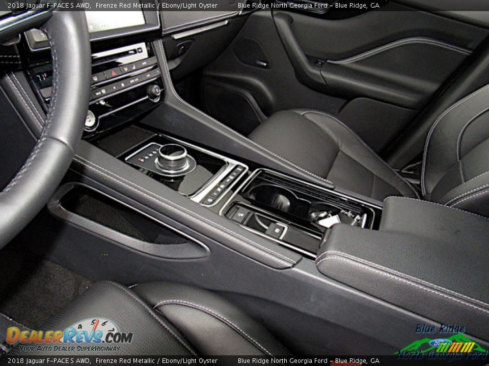 2018 Jaguar F-PACE S AWD Firenze Red Metallic / Ebony/Light Oyster Photo #24