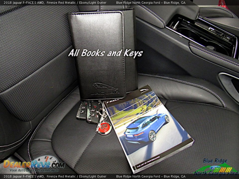 2018 Jaguar F-PACE S AWD Firenze Red Metallic / Ebony/Light Oyster Photo #26