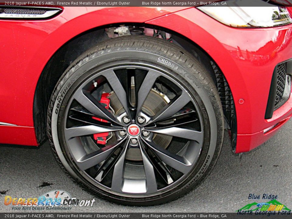 2018 Jaguar F-PACE S AWD Firenze Red Metallic / Ebony/Light Oyster Photo #31