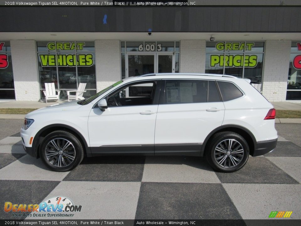 2018 Volkswagen Tiguan SEL 4MOTION Pure White / Titan Black Photo #1