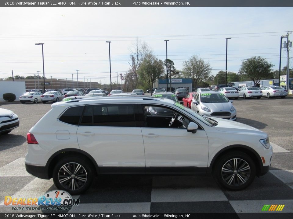 2018 Volkswagen Tiguan SEL 4MOTION Pure White / Titan Black Photo #3