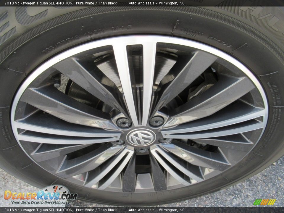 2018 Volkswagen Tiguan SEL 4MOTION Pure White / Titan Black Photo #7