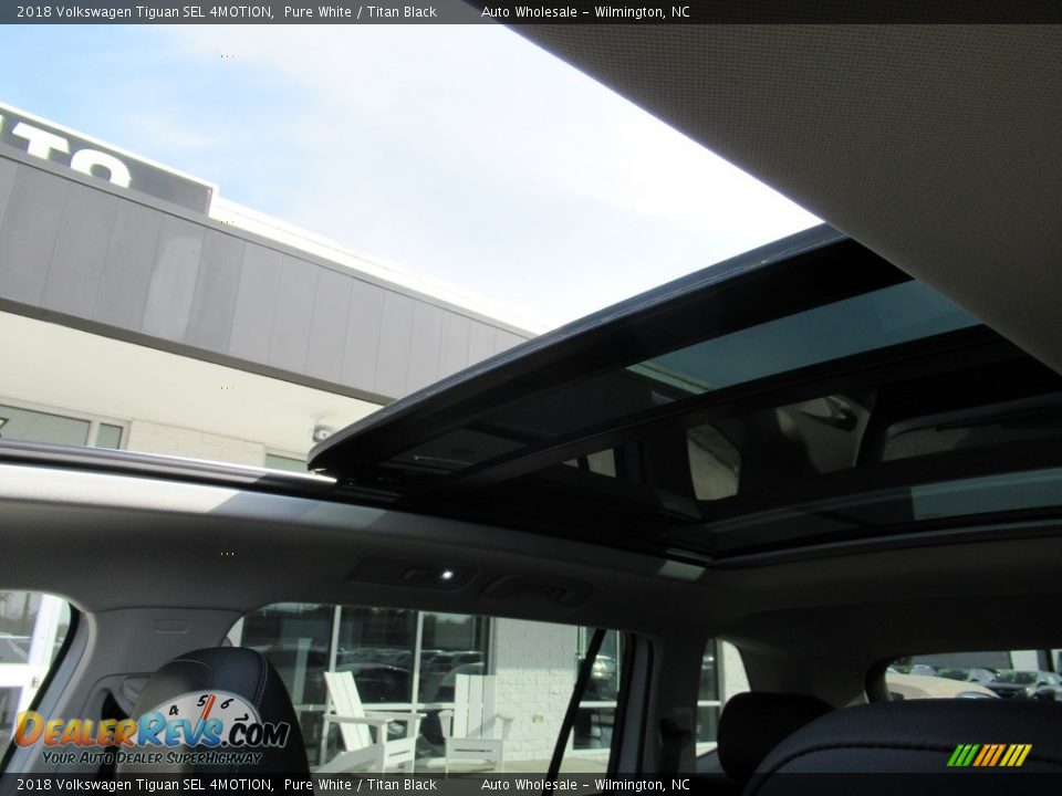 2018 Volkswagen Tiguan SEL 4MOTION Pure White / Titan Black Photo #14