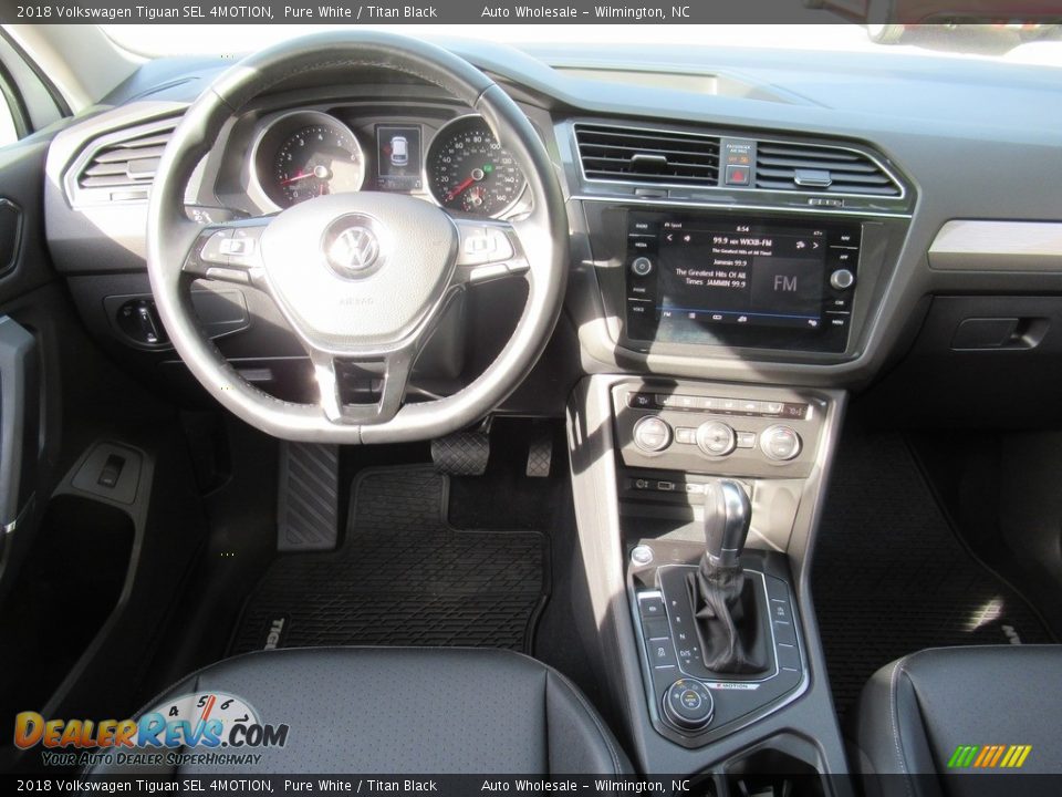 2018 Volkswagen Tiguan SEL 4MOTION Pure White / Titan Black Photo #15