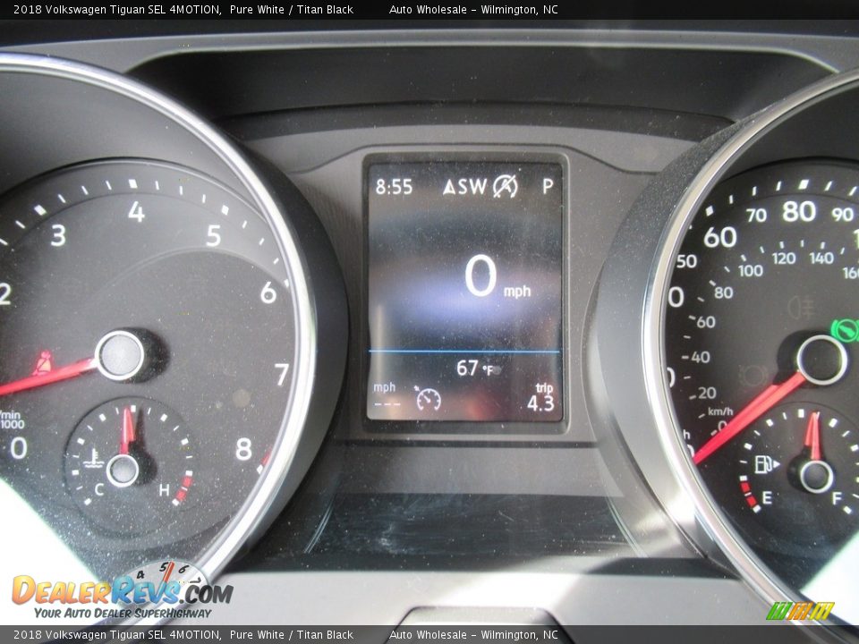 2018 Volkswagen Tiguan SEL 4MOTION Pure White / Titan Black Photo #16