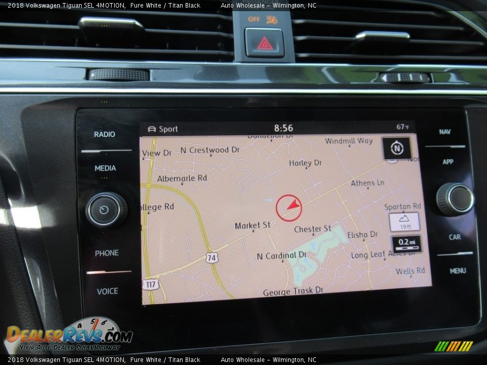 2018 Volkswagen Tiguan SEL 4MOTION Pure White / Titan Black Photo #17