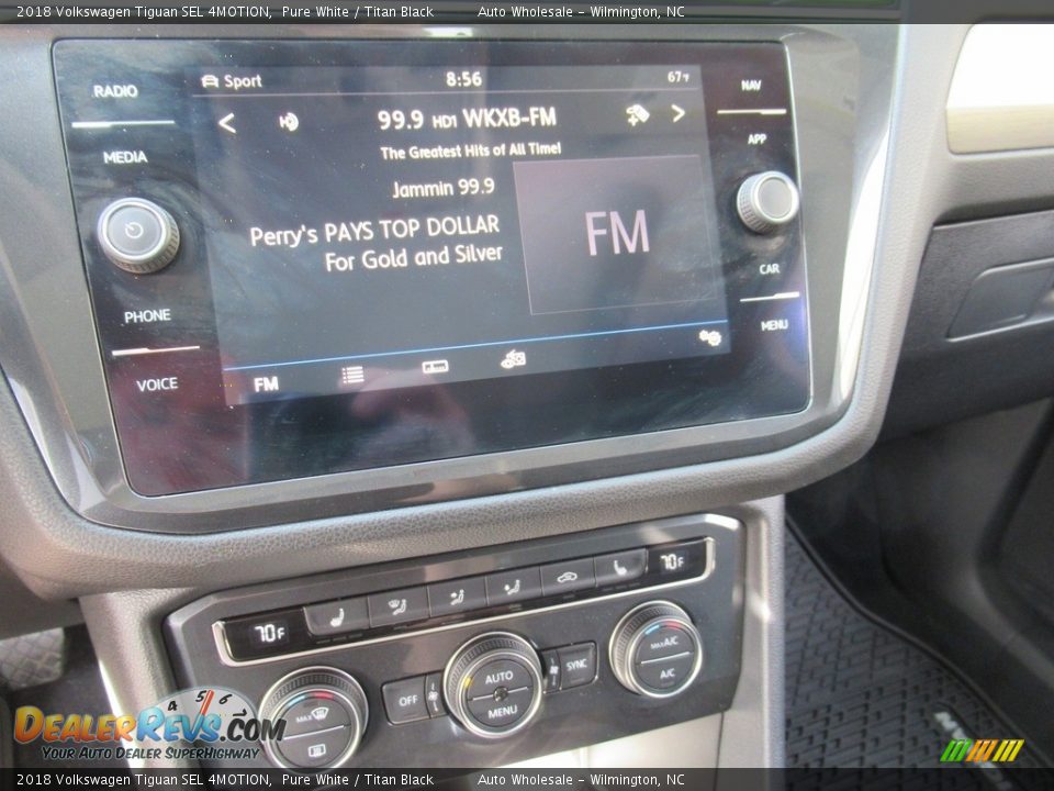 2018 Volkswagen Tiguan SEL 4MOTION Pure White / Titan Black Photo #18
