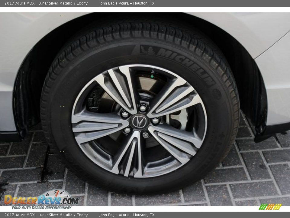2017 Acura MDX Lunar Silver Metallic / Ebony Photo #10