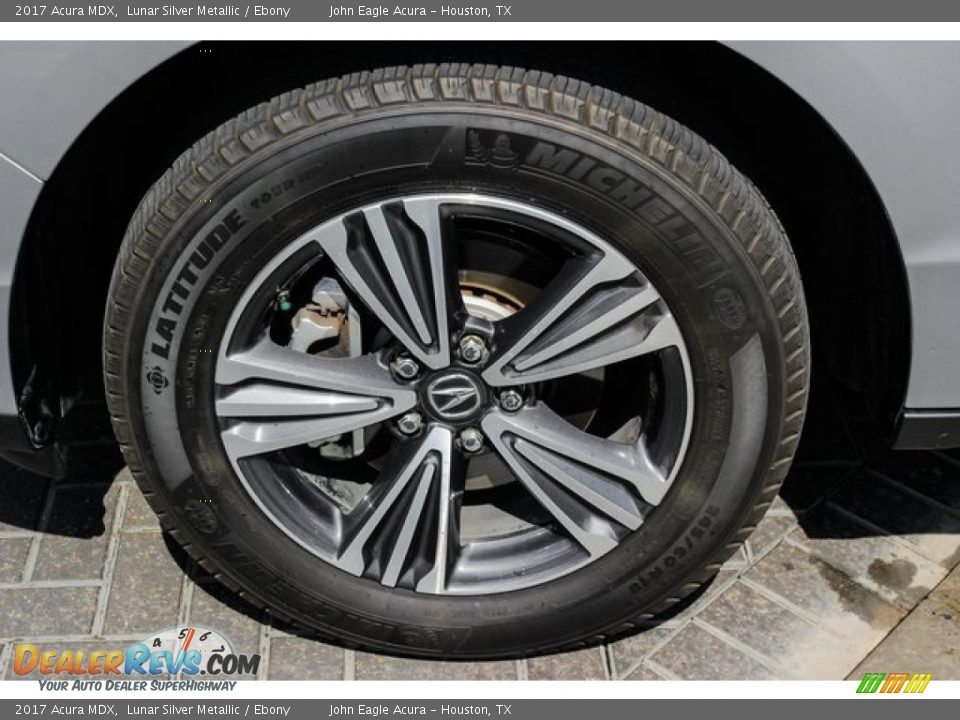 2017 Acura MDX Lunar Silver Metallic / Ebony Photo #13