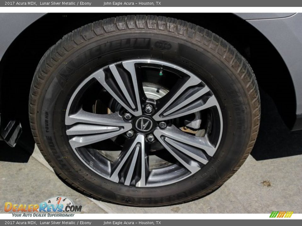 2017 Acura MDX Lunar Silver Metallic / Ebony Photo #14