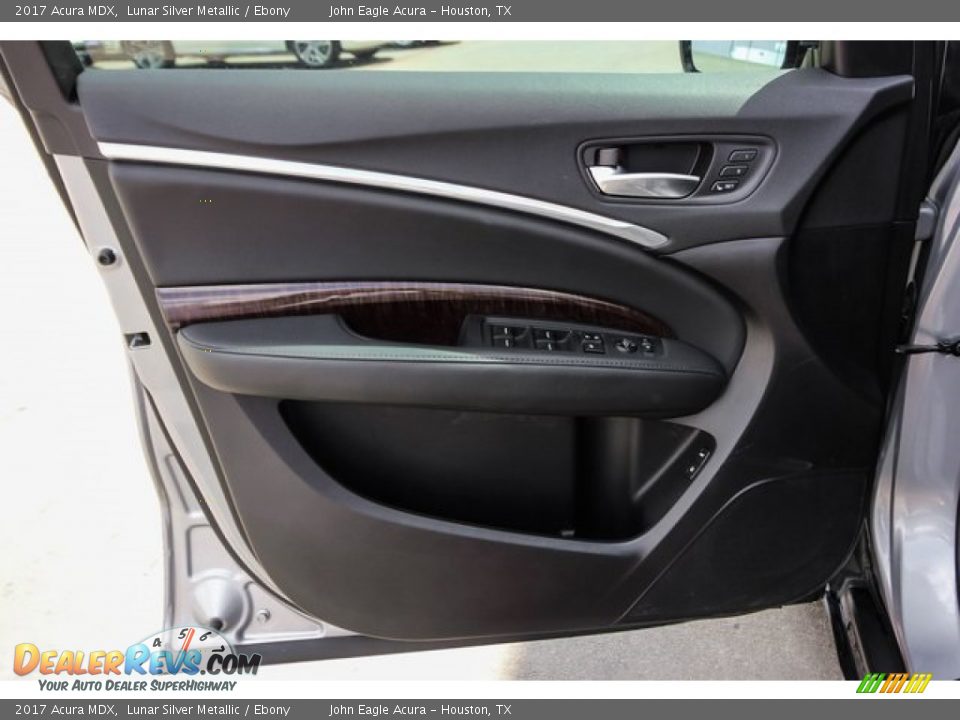 2017 Acura MDX Lunar Silver Metallic / Ebony Photo #18