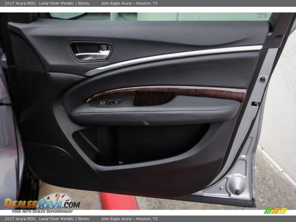 2017 Acura MDX Lunar Silver Metallic / Ebony Photo #25