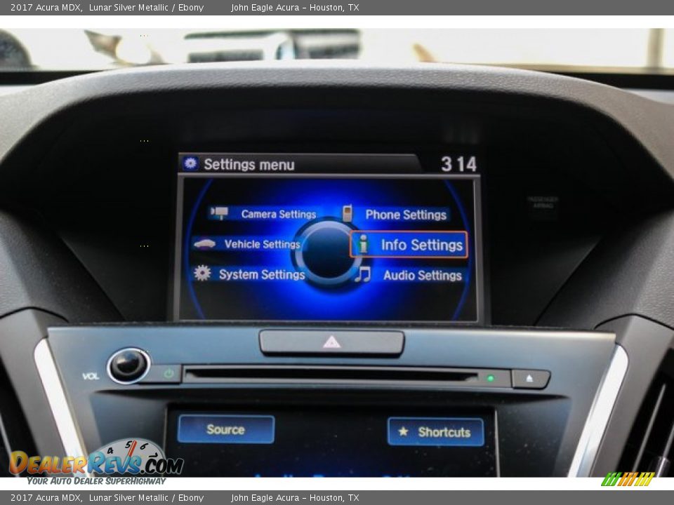 2017 Acura MDX Lunar Silver Metallic / Ebony Photo #29