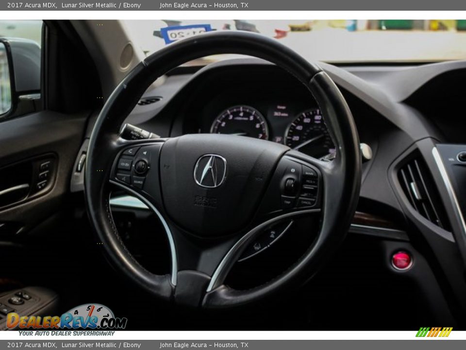 2017 Acura MDX Lunar Silver Metallic / Ebony Photo #32