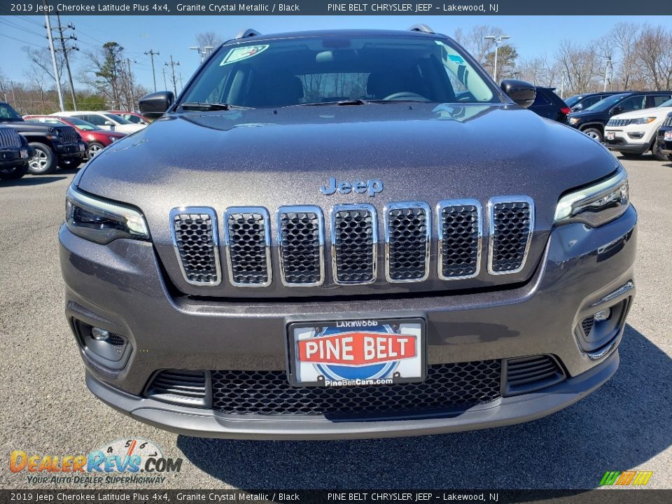 2019 Jeep Cherokee Latitude Plus 4x4 Granite Crystal Metallic / Black Photo #2