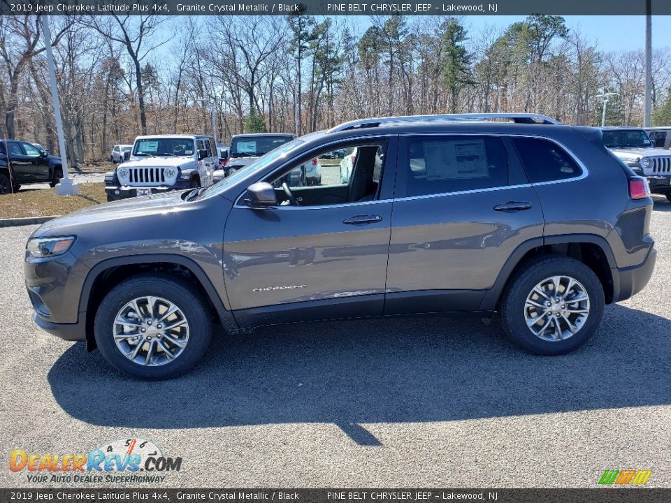 2019 Jeep Cherokee Latitude Plus 4x4 Granite Crystal Metallic / Black Photo #3