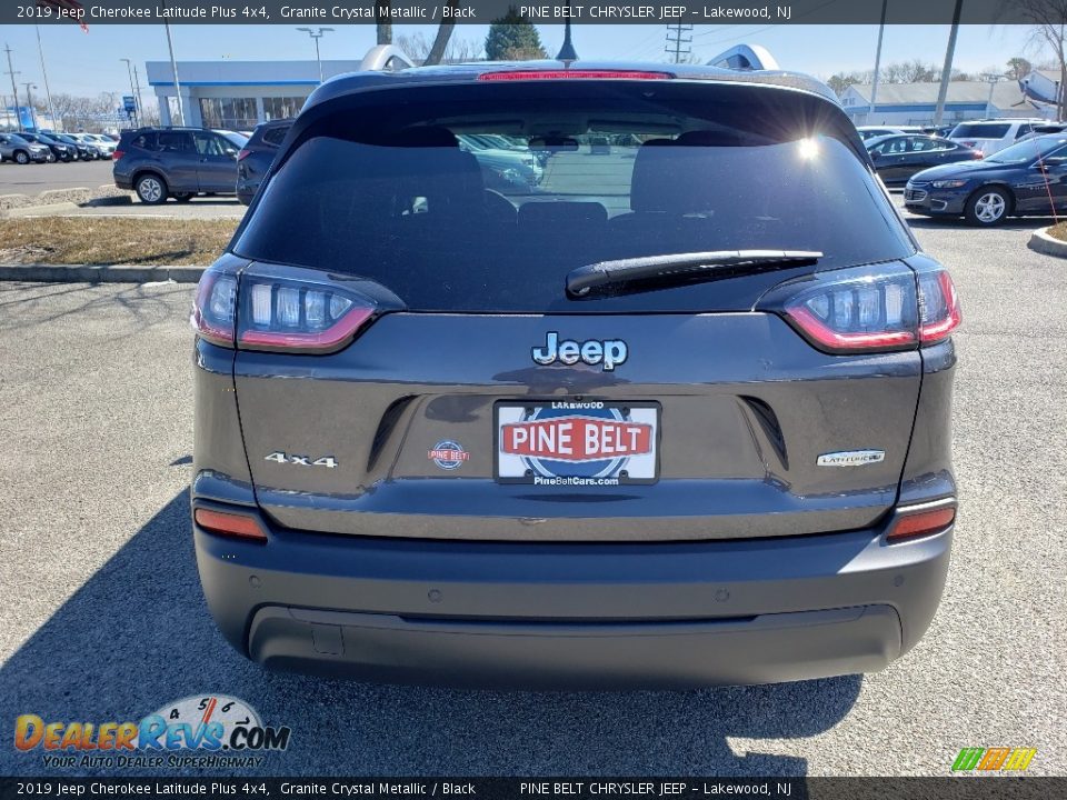 2019 Jeep Cherokee Latitude Plus 4x4 Granite Crystal Metallic / Black Photo #5