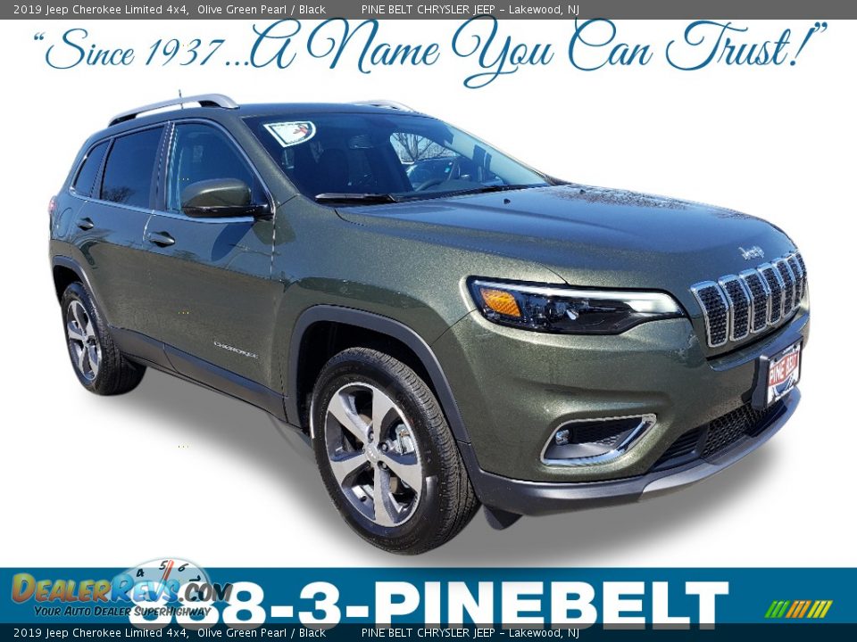 2019 Jeep Cherokee Limited 4x4 Olive Green Pearl / Black Photo #1
