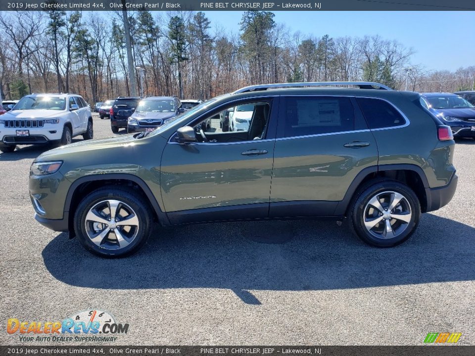 2019 Jeep Cherokee Limited 4x4 Olive Green Pearl / Black Photo #3
