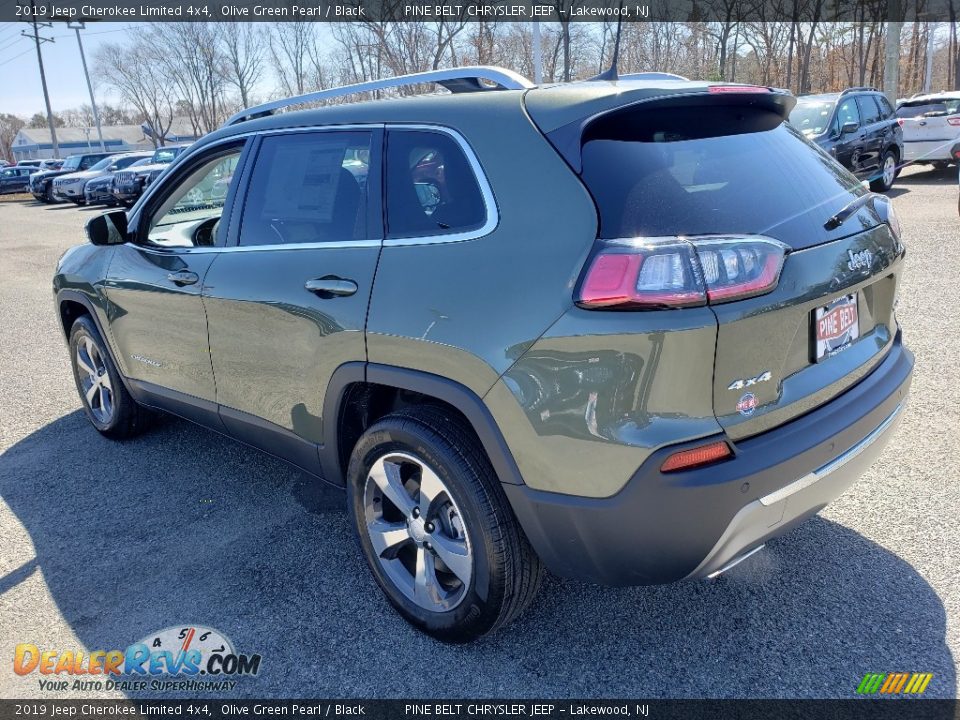 2019 Jeep Cherokee Limited 4x4 Olive Green Pearl / Black Photo #4