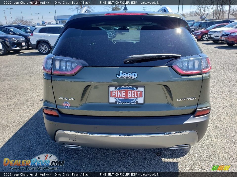 2019 Jeep Cherokee Limited 4x4 Olive Green Pearl / Black Photo #5