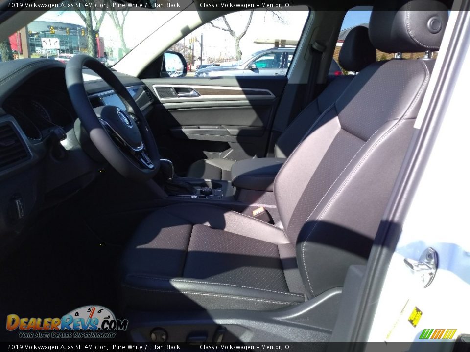2019 Volkswagen Atlas SE 4Motion Pure White / Titan Black Photo #3