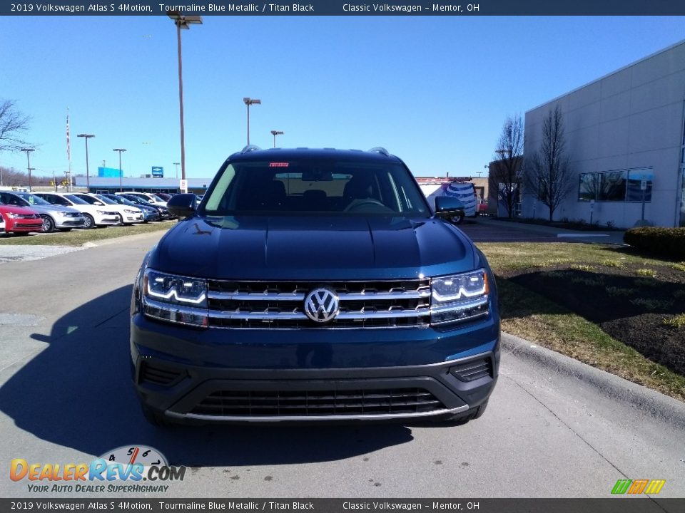 2019 Volkswagen Atlas S 4Motion Tourmaline Blue Metallic / Titan Black Photo #2