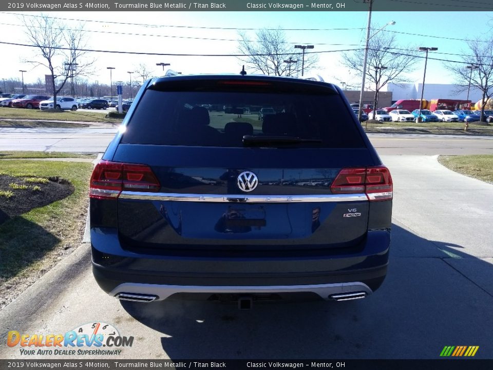 2019 Volkswagen Atlas S 4Motion Tourmaline Blue Metallic / Titan Black Photo #5