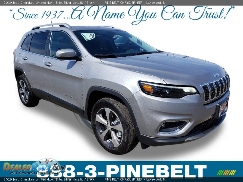 2019 Jeep Cherokee Limited 4x4 Billet Silver Metallic / Black Photo #1
