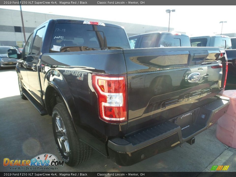2019 Ford F150 XLT SuperCrew 4x4 Magma Red / Black Photo #3