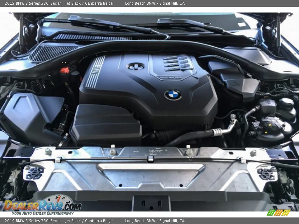 2019 BMW 3 Series 330i Sedan Jet Black / Canberra Beige Photo #8