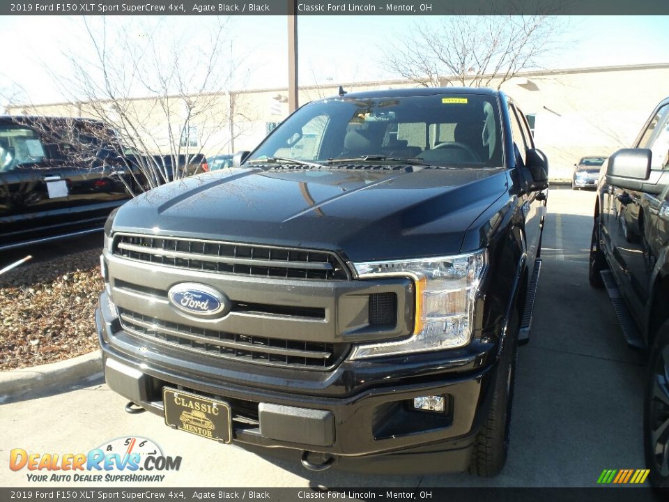 2019 Ford F150 XLT Sport SuperCrew 4x4 Agate Black / Black Photo #1