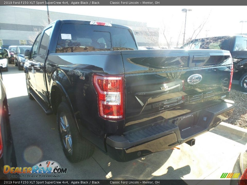 2019 Ford F150 XLT Sport SuperCrew 4x4 Agate Black / Black Photo #3