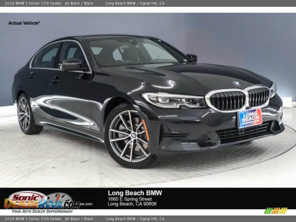 2019 BMW 3 Series 330i Sedan Jet Black / Black Photo #1