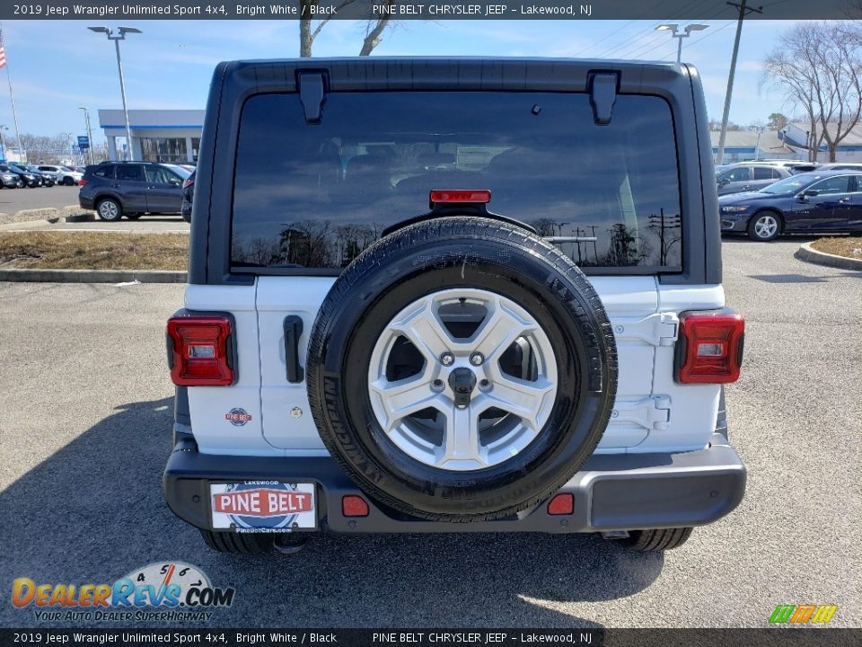 2019 Jeep Wrangler Unlimited Sport 4x4 Bright White / Black Photo #5