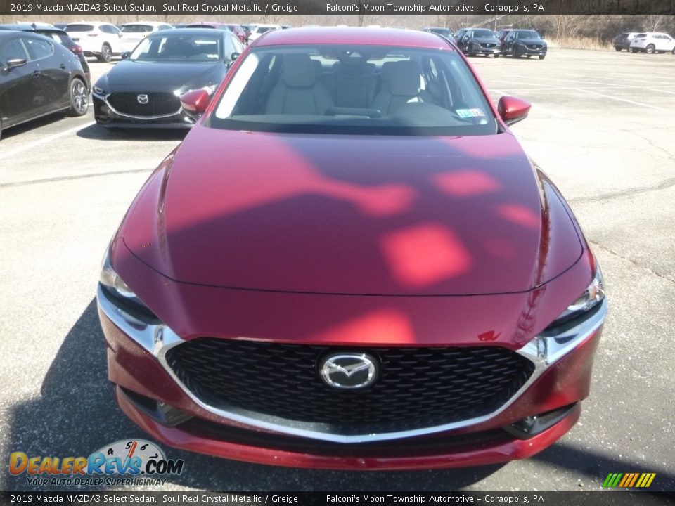 2019 Mazda MAZDA3 Select Sedan Soul Red Crystal Metallic / Greige Photo #4