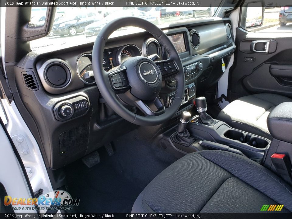 2019 Jeep Wrangler Unlimited Sport 4x4 Bright White / Black Photo #6