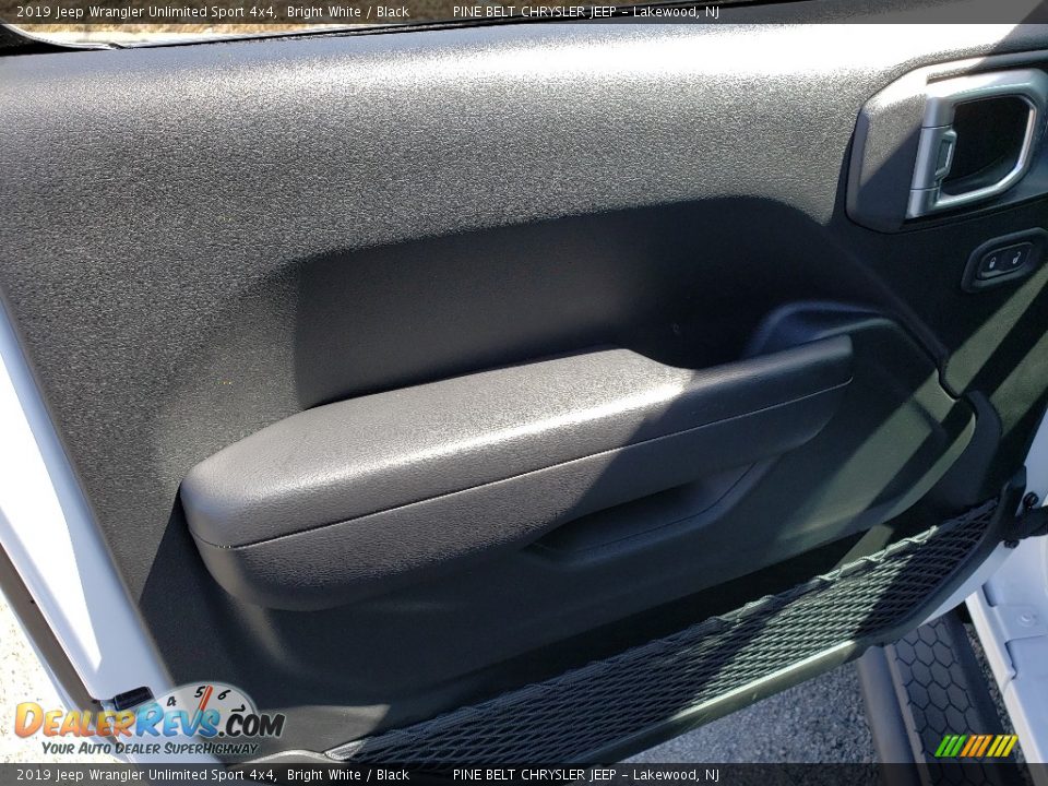 2019 Jeep Wrangler Unlimited Sport 4x4 Bright White / Black Photo #7