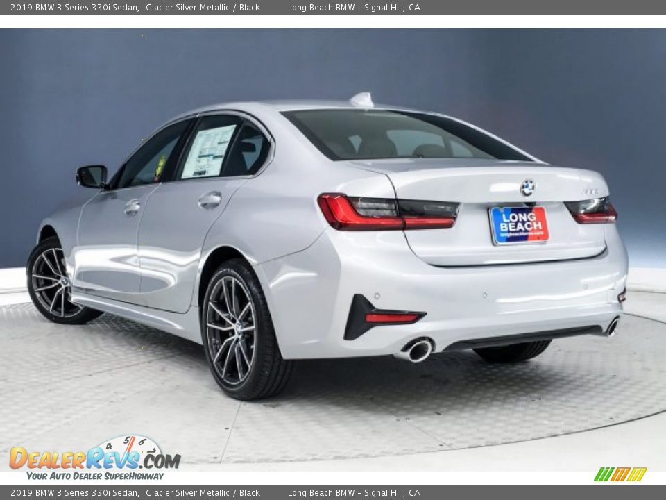 2019 BMW 3 Series 330i Sedan Glacier Silver Metallic / Black Photo #2